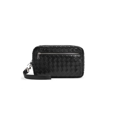 BOTTEGA VENETA INTRECCIATO POUCH WITH WRISTLET 777390V2HL18803 (25*15*6.5cm)